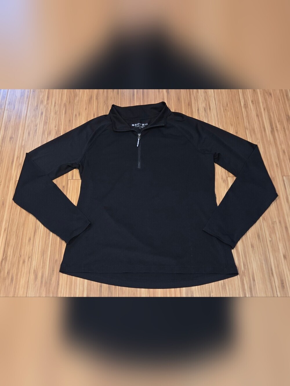 Soybu Black Men's Zip-Up Pullover
